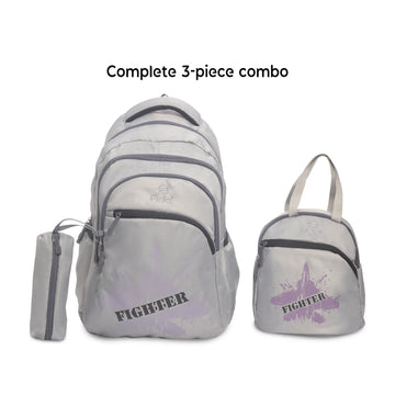Fido Fighter Pro Ergonomic School Backpack 3-in-1 Combo Set