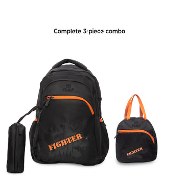 Fido Fighter Pro Ergonomic School Backpack 3-in-1 Combo Set